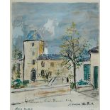 AFTER MAURICE UTRILLO (1883-1955) 'Le Chateau de St Bernard, Montmartre', lithograph, stamped with