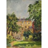 KAY RICHARDSON (1894-1971) 'The Garden of the Old Bank, Oxford', inscribed to artist's label