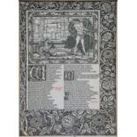 KELMSCOTT PRESS (PUBS) 'Whan I had smelled the savour swote... Whan I was hurt thus in that