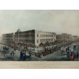 H PYALL AFTER J POLLARD A North East View of the New General Post Office, aquatint engraving, hand-