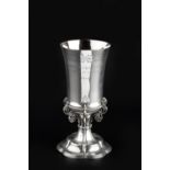 A LATE 19TH CENTURY GERMAN, POSSIBLY HANAU, PRESENTATION CUP, of Middle Eastern interest, having