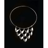 Theresia Hvorslev (Swedish, b.1935) for Alton Pendant designed as repeating hoop-shaped concave