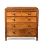 Robert Thompson of Kilburn (1876-1955) Mouseman chest of drawers, circa 1930s/40s oak, adzed