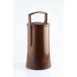 Jens Quistgaard (1919-2008) for Dansk Ice bucket, circa 1965 rosewood, wasted form with carrying