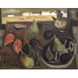 Raymond Guerrier (1920-2002) Still life, fruit and jug signed (lower left) oils on canvas 64cm x