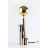 Scandinavian School Table lamp, circa 1960 tubular chrome body 46.5cm high (with bulb).