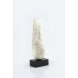 Peter Hayes (b.1946) Sculptural form white signed overall 23cm high.