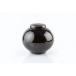 Peter Sparrey (b.1967) Ginger jar tenmoku impressed potter's seal 16.6cm high.