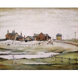 Laurence Stephen Lowry (1887-1976) 'Landscape with Farm' signed and numbered in pencil (in the