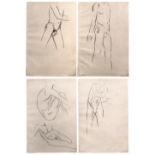 After Eric Gill (1882-1940) Two pairs of male nudes from Neville Spearman, First Nudes, London,