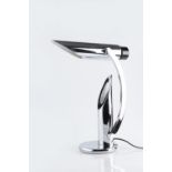 Fase of Madrid, Spain 'Tharsis' desk lamp, circa 1970s chromed steel with articulated arm stamped