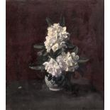 George Weissbort (1928-2013) Still life of white flowers, 1967 signed and dated (lower right) oils