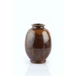 Mike Dodd (b.1943) Vase brown glazes impressed potter's seal 26cm high.