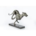 Hamish Mackie (b.1973) Greyhound, 2004 1/12, signed, numbered and dated bronze on black marble