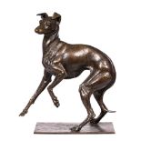 Sally Arnup (1930-2015) Italian greyhound V/X, signed and numbered bronze 52.5cm high, 44.5cm