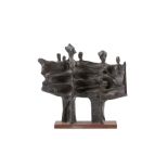 1960s School 'Vires Aus', 1969 signed indistinctly, titled and dated (to base) bronze cast 26.5cm