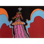 Peter Max (b.1937) Colourful dress 3/100, signed and numbered in pencil lithograph 56.3cm x 76cm,