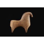 Peter Wright (1919-2003) Model horse, circa 1960 incised initials 14cm high. David Leach