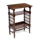 Leonard Wyburd (1865-1958) for Liberty & Co. Book table, circa 1905 oak, the sloped top over three