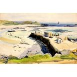 Phyllis Bray (1911-1991) 'Tresco Landing Stage, Isle of Scilies' titled and studio stamped (to