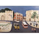 Alfred Daniels (1924-2015) Jaffa Gate, Jerusalem signed and dated (lower left) acrylic on board 39.