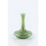 Attributed to Loetz 'Barbers' bottle vase yellow and green glass 14cm high.