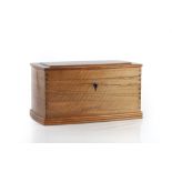 Hugh Birkett (1919-2002) Jewellery box walnut with cherry lining 'Hugh Birkett, Lapworth,