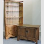 A pine bookcase, 97cm,