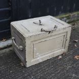 A painted cast iron safe, 53cm,