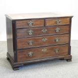 A George III mahogany chest of drawers, 97cm,