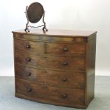 A 19th century mahogany chest of drawers, 122cm,