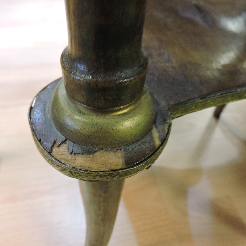 A French empire style side table, with a marble top, - Image 8 of 9