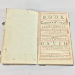 A copy of the Book of Common Prayer, published by Oxford University 1708, bound in tooled leather,