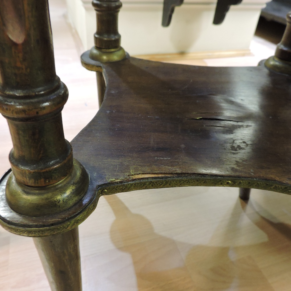 A French empire style side table, with a marble top, - Image 2 of 9