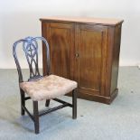 A 19th century mahogany side cabinet, 107cm,