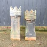 A Victorian stone ware chimney pot, 100cm high,