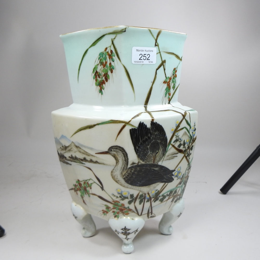 A 20th century Japanese vase, decorated with birds and foliage, - Image 7 of 10