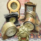 A collection of mainly 20th century mantel clocks