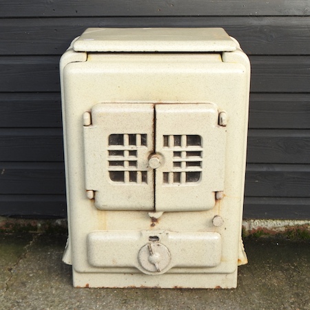 A mid 20th century cream enamelled stove,