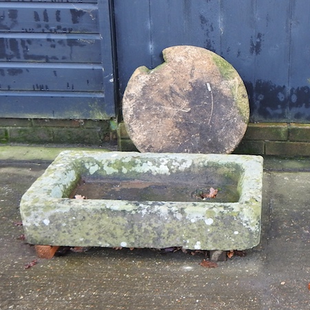 A stone sink, 78cm,