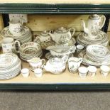 A shelf of Indian Tree pattern tea and dinner wares