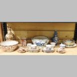 A collection of 18th century and later Chinese porcelain, to include a blue and white tureen,