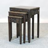 A Chinese nest of occasional tables,