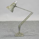 A 1950's metal anglepoise table lamp
