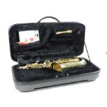 Withdrawn - A modern brass alto saxophone by Stagg, model 77-SA,