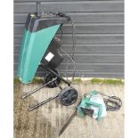 An electric impact garden shredder,