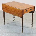 A Victorian mahogany pembroke table,