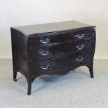A French style serpentine chest,