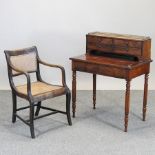 A 19th century French mahogany bonheur du jour,