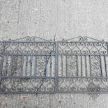 A pair of wrought iron driveway gates,